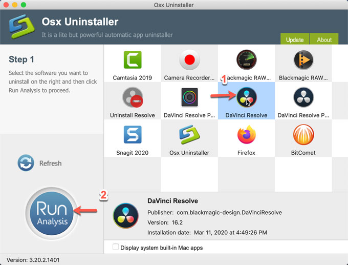 Uninstall DaVinci Resolve