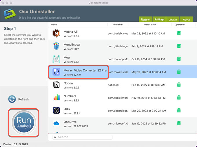 uninstall Movavi Video Converter