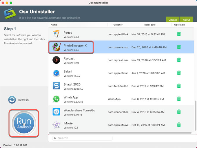uninstall PhotoSweeper