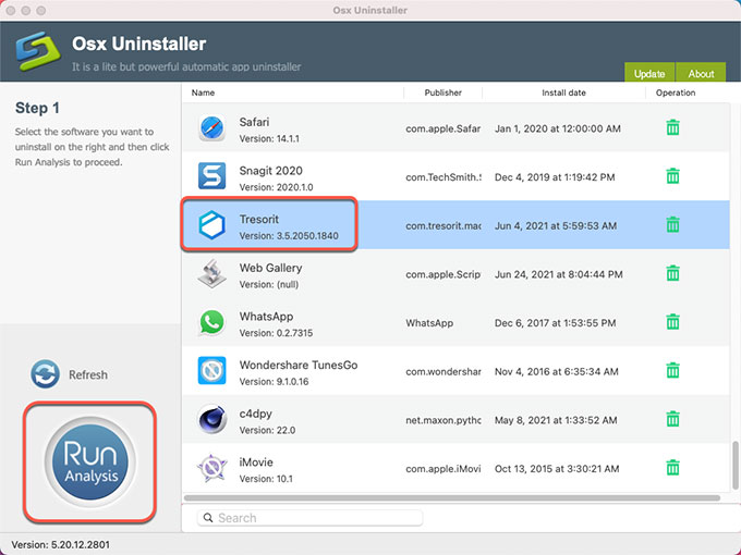 Uninstall Tresorit for Mac