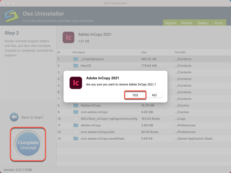 complete uninstall adobe incopy