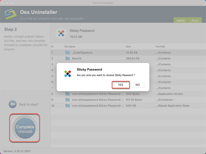 complete uninstall Sticky Password