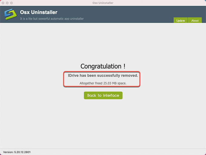 delete IDrive leftovers