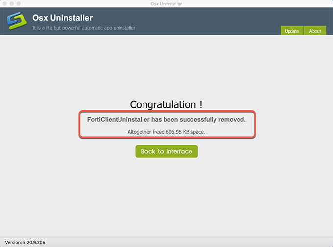 FortiClient uninstall