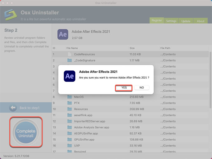 complete uninstall Adobe After Effects