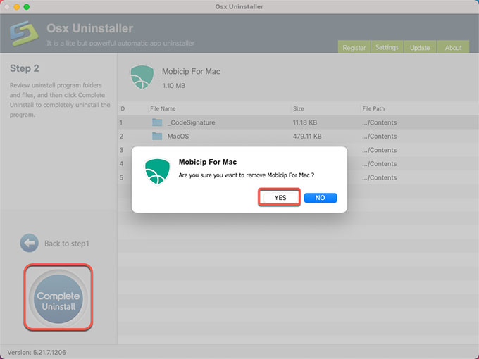 complete uninstall Mobicip