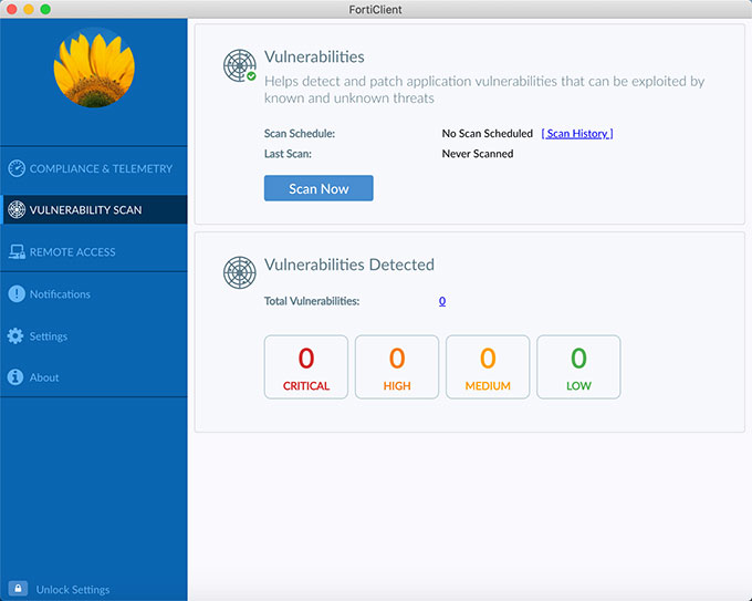 Uninstall FortiClient