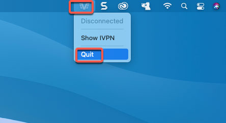 quit IVPN