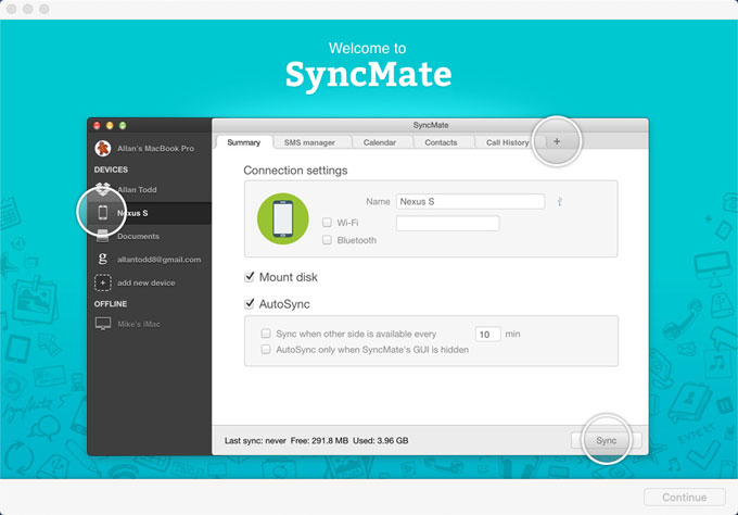 Uninstall SyncMate