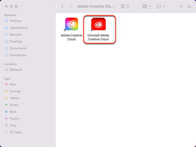 uninstall Adobe Creative Cloud