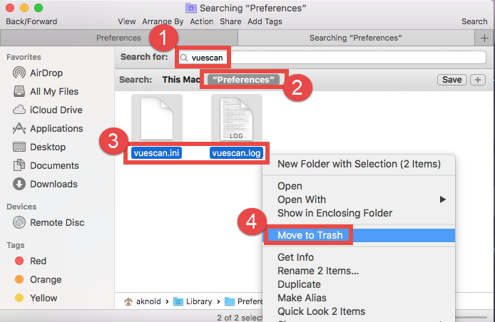 delete VueScan leftovers (2)