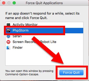 force quit