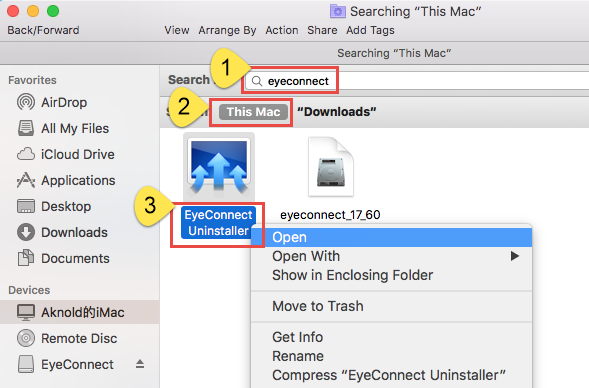 How to uninstall EyeConnect for Mac - osx uninstaller (2)