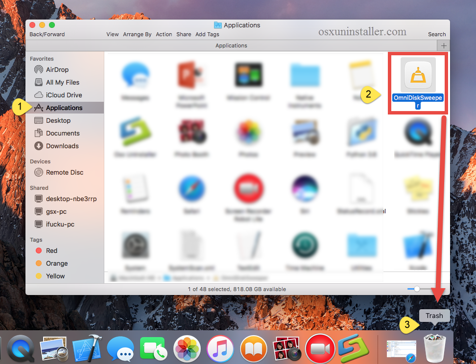How to Uninstall OmniDiskSweeper Manually - Osxuninstaller (3)