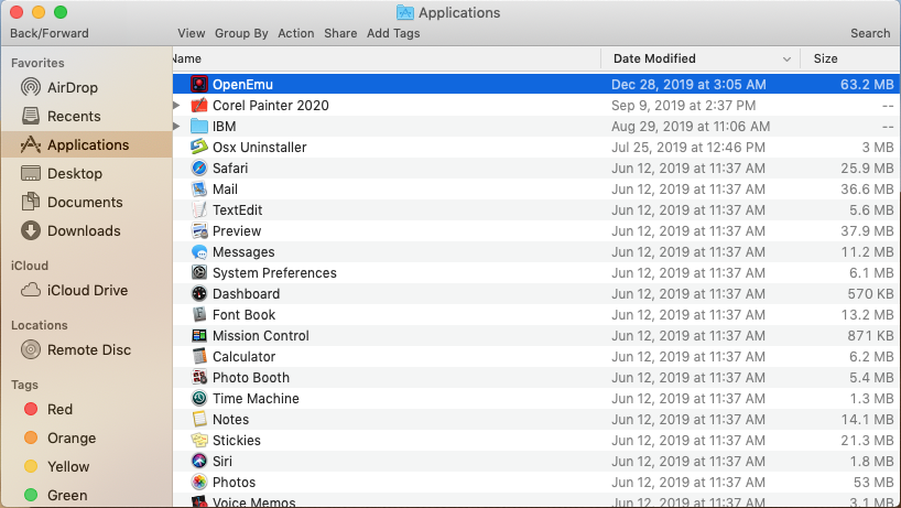 OpenEmu_applications