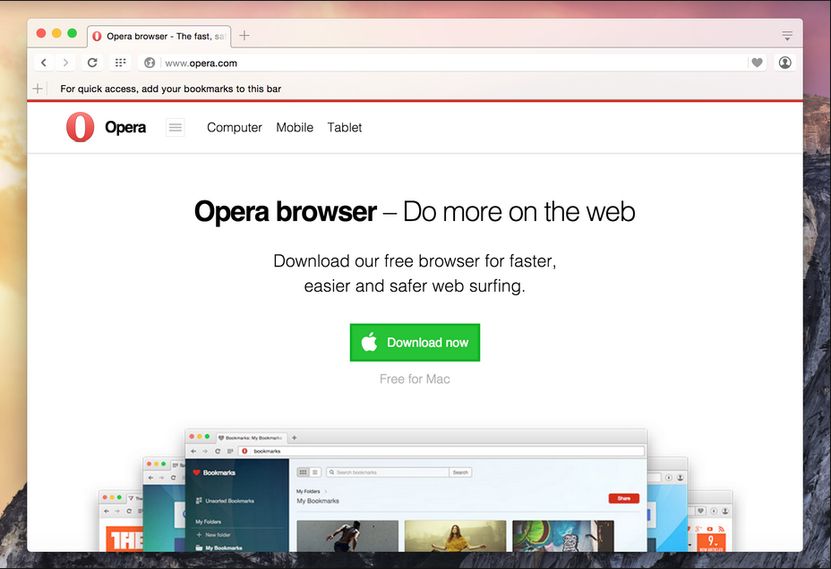 Opera for Mac