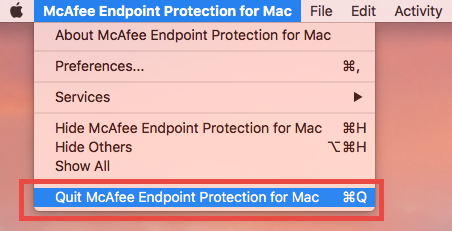 Quit McAfee Endpoint Protection for Mac (1)