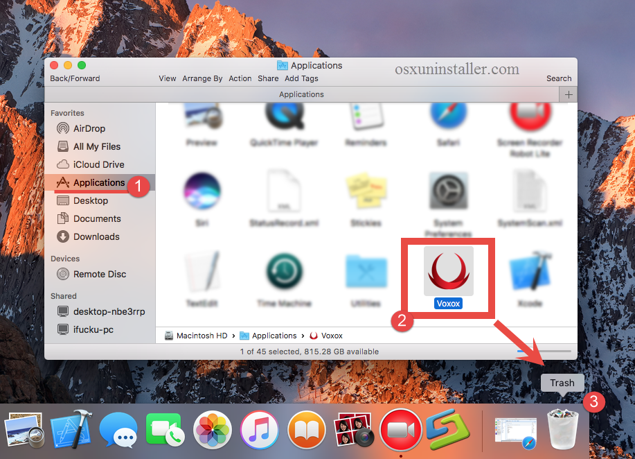 how to uninstall Voxox for Mac