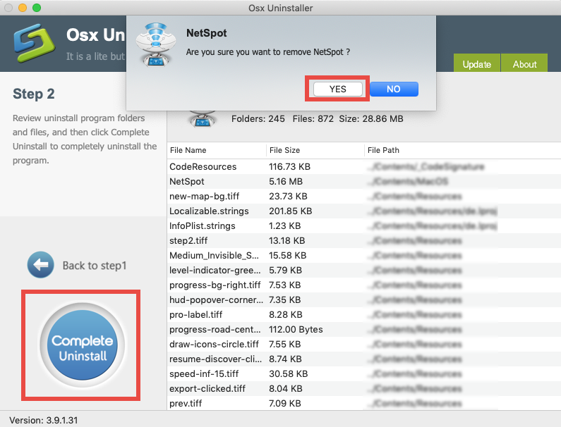 how to uninstall netspot for mac