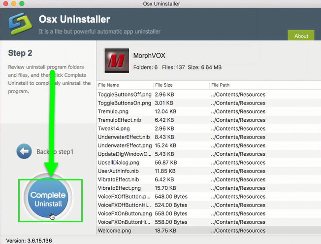  remove MorphVOX Mac Voice Changer on Mac with step 2