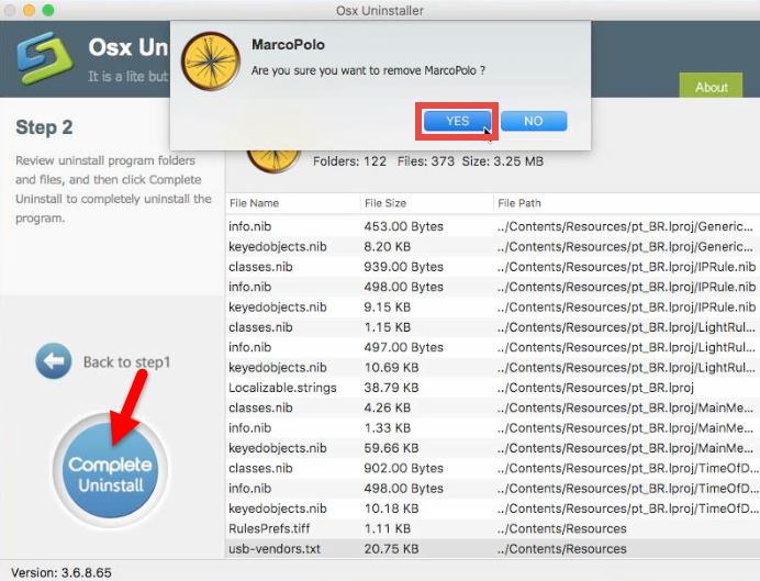 Uninstall MarcoPolo using Osx Uninstaller (2)