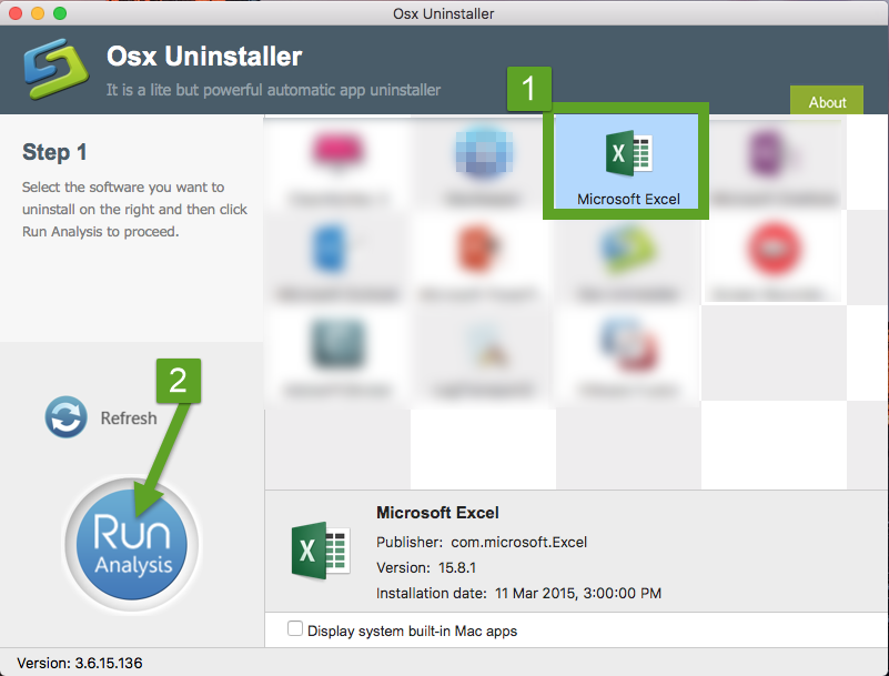 uninstall Microsoft Excel 2016 with Osx Uninstaller (1)
