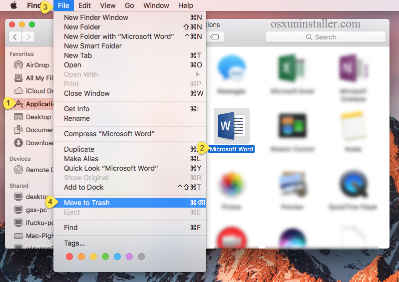 Uninstall Microsoft Word 2016 for Mac - Osx Uninstaller (5)