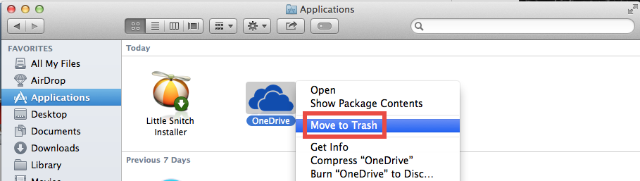 Uninstall OneDrive for Mac (3)