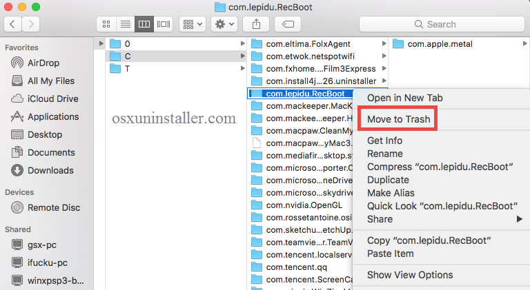 Uninstall RecBoot on Mac - Osx Uninstalelr (10)
