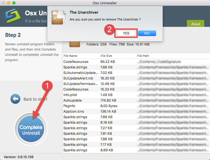 uninstall The The Unarchiver for Mac - osxuninstaller (6)