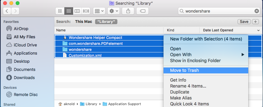 uninstall Wondershare PDFelemen with Osx Uninstaller (5)